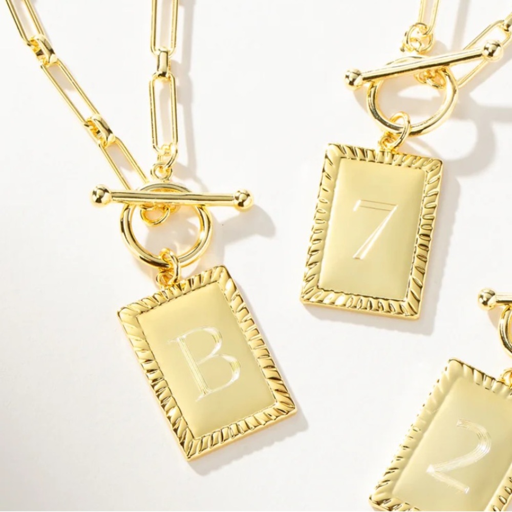 Uncommon James Gold Letter Pendant Necklace